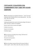 CDCR MAJOR 3 EXAM REVIEW 2026 COMPREHENSIVE STUDY GUIDE WITH SOLVED QUESTIONS