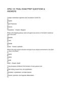 APSC 151 FINAL EXAM PREP QUESTIONS & ANSWERS