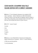 CDCR MAJOR 3 EXAMPREP 2026 FULLY SOLVED EDITION WITH CORRECT ANSWERS