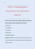 PATHO 313 &ndash; Pathophysiology Exam 4  Guide  Questions&comma; Answers&comma; and Complete Solutions &lpar;2026&sol;2027&rpar; &vert; Graded A
