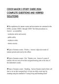 CDCR MAJOR 3 STUDY GUIDE 2026 COMPLETE QUESTIONS AND VERIFIED SOLUTIONS