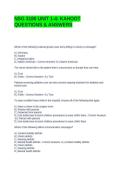 NSG 3180 UNIT 1-4 KAHOOT QUESTIONS & ANSWERS