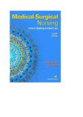 TEST BANK FOR MEDICAL-SURGICAL NURSING CRITICAL THINKING IN CLIENT CARE 4TH EDITION PRISCILLA LEMONE&period;pdf