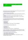 UNIT 1 NSG3180 EXAM QUESTIONS AND ANSWERS