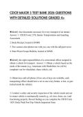 CDCR MAJOR 3 TEST BANK 2026 QUESTIONS WITH DETAILED SOLUTIONS GRADED A&plus;