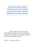 ACCT460 TEST NEWEST UPDATED VERSION 2026 2027 WITH COMPLETE QUESTIONS AND CORRECT DETAILED ANSWERS WITH ALREADY GRADED A&plus;