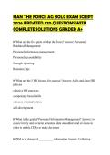 MAN THE FORCE AG BOLC EXAM SCRIPT 2026 UPDATED 270 QUESTIONS WITH COMPLETE SOLUTIONS GRADED A&plus;