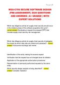 WGU C706 Secure Software Design Pre-Assessment 2026 &vert; Complete Questions and Answers with Expert Solutions