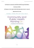 Test Bank for Community And Public Health Nursing Third Edition By Demarco Walsh &vert; All Chapters &lpar;1-26&rpar; &vert; Grade A&plus; Assured&vert; ISBN 9781975111700