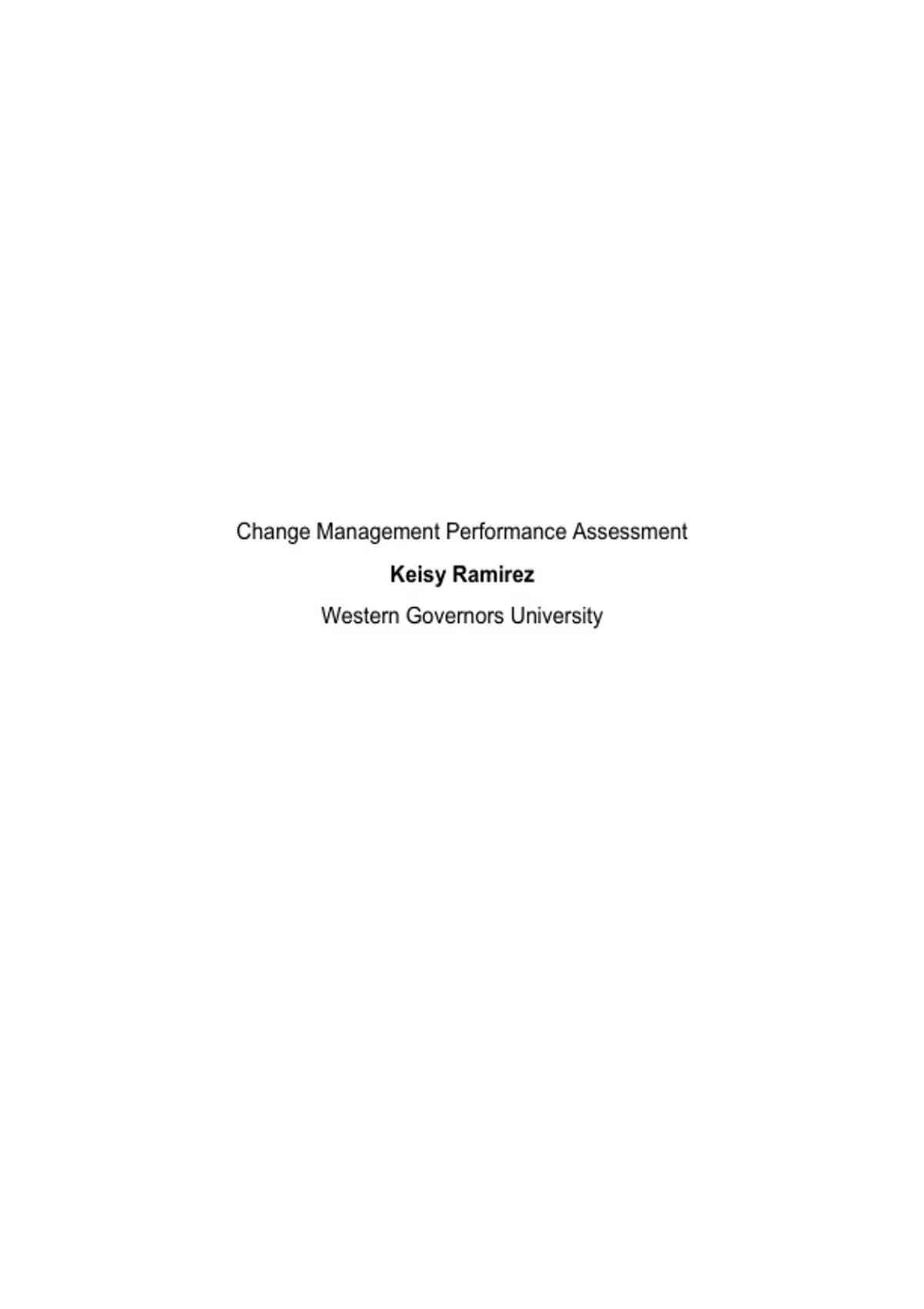 C721 Task 2 – Change Management Performance Assessment | WGU 2026 ...