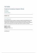 Academic Vocabulary&colon; Academic Words &lpar;6th Edition&comma; Amy Olsen&rpar; &mdash; Complete Test Bank &lpar;Chapters 1&ndash;24&rpar;