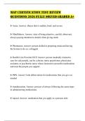 MAP CERTIFICATION TEST REVIEW QUESTIONS 2026 FULLY SOLVED GRADED A&plus;