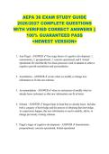 AEPA 36 EXAM STUDY GUIDE  2026&sol;2027 COMPLETE QUESTIONS  WITH VERIFIED CORRECT ANSWERS &vert;&vert;  100&percnt; GUARANTEED PASS  <NEWEST VERSION> 