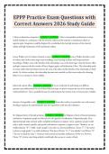 EPPP Practice Exam Questions with Correct Answers 2026 Study Guide