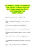 Oklahoma FFA Greenhand EXAM STUDY  GUIDE 2026&sol;2027 COMPLETE QUESTIONS  WITH VERIFIED CORRECT ANSWERS &vert;&vert;  100&percnt; GUARANTEED PASS  <NEWEST VERSION> 