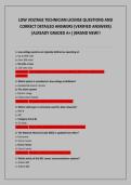 LOW VOLTAGE TECHNICIAN LICENSE QUESTIONS AND  CORRECT DETAILED ANSWERS &lpar;VERIFIED ANSWERS&rpar;  &vert;ALREADY GRADED A&plus;&vert;&vert;BRAND NEW&excl;&excl;