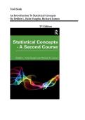Test Bank for An Introduction to Statistical Concepts 5th Edition By Debbie L&period; Hahs-Vaughn&comma; Richard Lomax&vert;&vert; All Chapters 1-20&comma; Newest Edition 2026