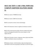 HSCO 502 TESTS 1 2 AND 3 FINAL PAPER 2026 COMPLETE QUESTIONS SOLUTIONS GRADED A&plus;