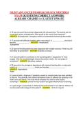 NR 567 ADVANCED PHARMACOLOGY MIDTERM EXAM QUESTIONS CORRECT ANSWERS&vert; ALREADY GRADED A&plus;&vert; LATEST UPDATE