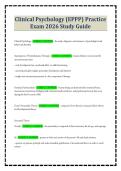 Clinical Psychology &lpar;EPPP&rpar; Practice Exam 2026 Study Guide