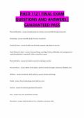 PHED 1121 FINAL EXAM QUESTIONS AND ANSWERS &vert; GUARANTEED PASS