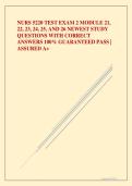 NURS 5220 TEST EXAM 2 MODULE 21&comma; 22&comma; 23&comma; 24&comma; 25&comma; AND 26 NEWEST STUDY QUESTIONS WITH CORRECT ANSWERS 100&percnt; GUARANTEED PASS &vert; ASSURED A&plus;