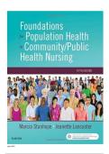 Test Bank for Foundations for Population Health in Community and Public Health Nursing 5th Edition by Marcia Stanhope