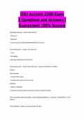 OSU Acctmis 2200 Exam 2 Questions and Answers &vert; Guaranteed 100&percnt; Success