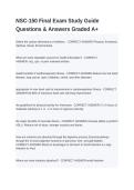 NSC-150 Final Exam Study Guide Questions & Answers Graded A&plus;
