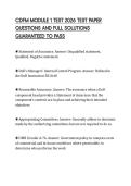 CDFM MODULE 1 TEST 2026 TEST PAPER QUESTIONS AND FULL SOLUTIONS GUARANTEED TO PASS