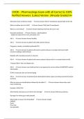 CNOR &ndash; Pharmacology Exam with all Correct & 100&percnt; Verified Answers &vert;Latest Version &vert;Already Graded A&plus;