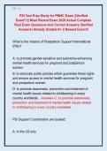 PSI Test Prep Study for PMHC Exam &vert;&vert;Verified  Exam&excl;&excl;&excl;&vert;&vert; Most Recent Exam 2026 Actual Complete  Real Exam Questions And Correct Answers &lpar;Verified  Answers&rpar; Already Graded A&plus; &vert;&vert; Newest Exam&excl;&excl;&excl; 