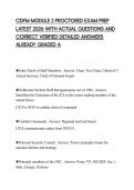 CDFM MODULE 2 PROCTORED EXAM PREP LATEST 2026 WITH ACTUAL QUESTIONS AND CORRECT VERIFIED DETAILED ANSWERS ALREADY GRADED A