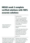 NR565 week 5 complete verified solutions with 100- accurate solutions&period;