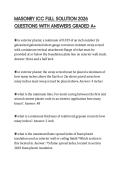 MASONRY ICC FULL SOLUTION 2026 QUESTIONS WITH ANSWERS GRADED A&plus;