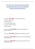 PLS 101 Exam 1 Preparation Newest With  Complete Questions And Correct Detailed  Answers&vert; Brand New Version&excl; 