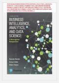 TEST BANK FOR BUSINESS INTELLIGENCE&comma; ANALYTICS&comma; AND DATA  SCIENCE&colon; A MANAGERIAL PERSPECTIVE&comma; 4TH EDITION RAMESH  SHARDA&comma; DURSUN DELEN AND EFRAIM TURBAN FULL TESTBANK  ALL CHAPTERS INCLUDED&vert;&vert; LATEST AND COMPLETE UPDATE 2025  WITH VERIFIED SOLUTIONS&vert;&vert; GRADE