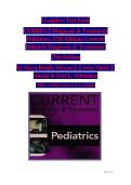 Test Bank for CURRENT Diagnosis & Treatment Pediatrics 27th Edition &ndash; Maya Bunik&comma; Myron J&period; Levin & Mark J&period; Abzug &vert; Latest Update 2026 &vert; A&plus; Exam Prep