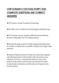 CDIP DOMAIN 4 CDI EXAM SCRIPT 2026 COMPLETE QUESTIONS AND CORRECT ANSWERS