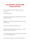 Acct 2200 Exam 1 Questions With Answers 100&percnt; Pass 