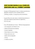 CDIP PACKED BUNDLE 2026 COMPLETE QUESTIONS AND ALL CORRECT ANSWERS