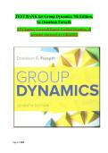 Test Bank for Group Dynamics 7th Edition &ndash; Donelson Forsyth &vert; Latest Update 2026 &vert; Exam Prep &vert; A&plus; Rated