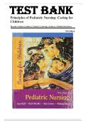Test Bank for Principles of Pediatric Nursing&colon; Caring for Children 7th Edition &ndash; Marcia London&comma; Patricia Ladewig & Michele Davidson &vert; Latest Update 2026 &vert; A&plus; Exam Prep