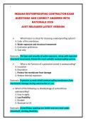 INDIANA WATERPROOFING CONTRACTOR EXAM