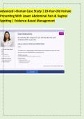 Advanced i-Human Case Study &vert; 20-Year-Old Female  Presenting With Lower Abdominal Pain & Vaginal  Spotting &vert; Evidence-Based Management