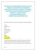 NR 326 EXAM 2 PREP 2026&sol;2027 WITH ACTUAL  CORRECT QUESTIONS AND VERIFIED  DETAILED ANSWERS &vert;CURRENTLY TESTING  QUESTIONS AND SOLUTIONS&vert;ALREADY  GRADED A&plus;&vert;NEWEST &vert;JUST  RELEASED&excl;&excl;&vert;BRAND NEW  VERSION&excl;&excl;&vert;GUARANTEED PASS 