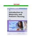 Test Bank for Introduction to Maternity and Pediatric Nursing&comma; 8th Edition by Gloria Leifer &ndash; Complete and Updated Coverage&period;
