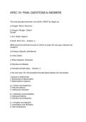 APSC 151 FINAL QUESTIONS & ANSWERS