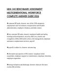 MHA 543 BENCHMARK ASSIGNMENT MULTIGENERATIONAL WORKFORCE COMPLETE ANSWER GUIDE 2026