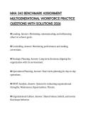MHA 543 BENCHMARK ASSIGNMENT MULTIGENERATIONAL WORKFORCE PRACTICE QUESTIONS WITH SOLUTIONS 2026